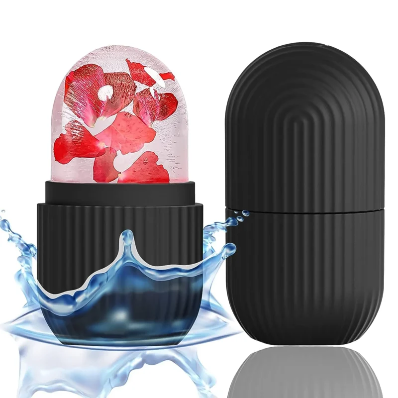 ice roller for face women skin glowing ice cube massager Face Puffiness Relief Massage Skin Care Tools for face eye(Multi color)(Facial roller)