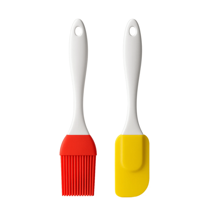 Silicone Spatula with Oil Brush, Mixer, Grilling, Tandoor, Cooking, Baking, Glazing, BBQ, Oil Brush