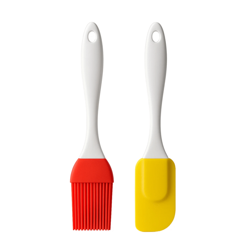 Silicone Spatula with Oil Brush, Mixer, Grilling, Tandoor, Cooking, Baking, Glazing, BBQ, Oil Brush